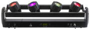 Barre à 4 Projecteurs Contest FIRESTORM - LED 10W RGBW - Mouvements Pan et Tilt