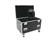 Flight case roadinger - pour 4 lyres moyennes avec roulettes