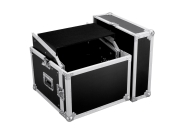 Flight case pour régie Combo 6U vertical et 10U horizontal avec tablette
