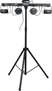 Florida-bar Algam lighting - Barre 4 effets en 1 led laser strobe derby avec pied, housse et télécommande