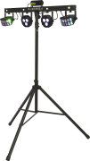 FLORIDABAR-II Algam Lighting – Set de projecteurs led PAR + Derby + Strobe + laser avec stand et housse