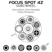 Lyre Led ADJ Focus spot 4Z 200W Zoom