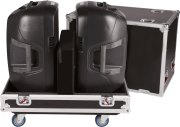 G-TOURSPKR-215 Gator Flight Case pour 2 enceintes 15 pouces