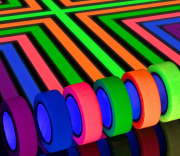 Lot de 6 mini gaffer fluo 15mm de large et 5m de long par rouleau