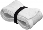 Gaine souple scratch pour passe câbles 20 à 40mm de diamètre 1m80 blanc