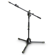 Pied Micro Court Gravity MS 4222B sur Trépied Perchette Télescopique 2 Points noir