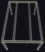 Grill complet ASD SZ 290 carré autoporté 9X6 m avec 2 médians Hauteur 4m