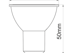 AMPOULE LED HOOK GU10 6W 220V 60º DICHROIC EFFECT LED 2700k