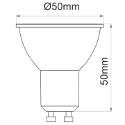 GU10 Led 7w 3000k 15 degres