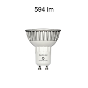 Ampoule Beneito Faure à led SHARP GU10 230V 8W blanc Chaud 3000K 60°