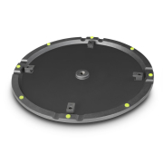 Base lourde ronde Gravity WB 123 SET 1 B pour pied enceinte filetage M20 avec plaque de lest
