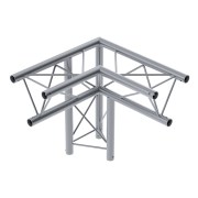 DECO22T-AG03 Contestage - Angle Triangulaire 220 mm 3 directions 50 cm gauche 90° Livré avec 2x kits de jonction