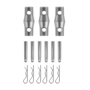 PT29-025 Contestage - Poutre aluminium triangulaire Longueur : 25 cm Livré avec 1 kit de jonction