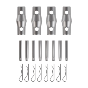 QUATRO-200 Contestage - Structure aluminium carrée 290 charge lourde Longueur 200 cm Livré avec 1 kit de jonction