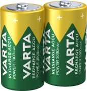 lot de 2 Piles rechargeables Varta HR14 - LR14 3000mAh