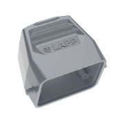 Capot à sortie droite arrière pour connecteur Type Harting 6 pôles M20