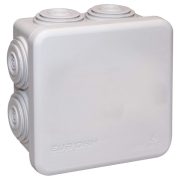 Boite de dérivation carrée 8cm de côté 4,5cm de profondeur type plexo