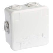 Boite de dérivation carrée 8cm de côté 4,5cm de profondeur type plexo