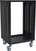 Rack metal 16U sur roulettes format 19 pouces