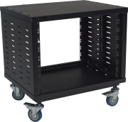 Rack metal 8U sur roulettes format 19 pouces