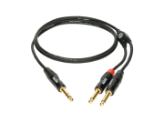 KY1-150 Klotz - Câble Jack TRS 6.35mm vers 2 Jack TS 6.35 mâles 1m50