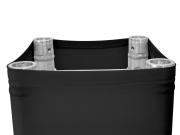 Housse de Totem pour structure carré 290 - noir 1m