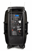 Malibu 212P Fonestar - Enceinte autonome batterie lithium USB SD bluetooth 12 pouce avec 1 micro sans fil + un serre tête