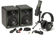 Pack Studio Mackie Creator Bundle avec micro USB, casque et paire de monitoring