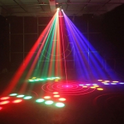 Meteor IX Power lighting - Effet 4 en 1 Wash flower strobe et laser vert rouge