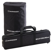 Pack de 2 MOJO1200LINEEVO Audiophony enceinte à colonne 2x 300W RMS avec bluetooth, mixeur et DSP + housses