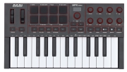 MPK Mini IV-B Akai - Clavier mini noir 25 touches 8 pads 8 rotatifs
