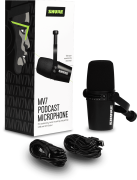 Shure MV7-K micro podcast et radio Dynamique USB et XLR