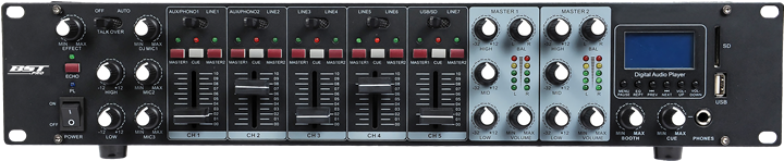 MX56U BST Table de mixage média USB et SD avec Talkover