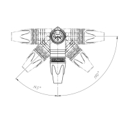 NC3FRX Neutrik - Fiche XLR 3 points femelle coudée