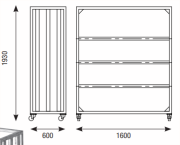 Pannière alu ASD sur roulette pour projecteur