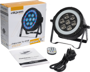 PARWASH76-RING Algam Lighting - Par led 7X8W RGBW avec anneau lumineux.