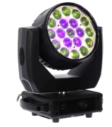 PACK MW19X15ZX Algam lighting - 2 Lyre Wash 19X15W RGBW Zoom 6 - 50° avec flight à roulettes
