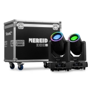 Flight de 2 Nereid380B BeamZ Pro – Lyres Beam 18R IP65 en flightcase