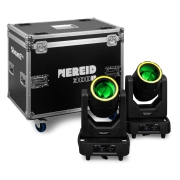 Flight de 2 Nereid380B BeamZ Pro – Lyres Beam 18R IP65 en flightcase
