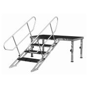PLT-st60100 Contestage - Escalier réglable de 60cm à 1m - 4 marches