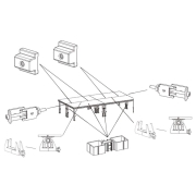 LTS-c1 Contestage - Pince de liaison pour 2 praticables Contestage