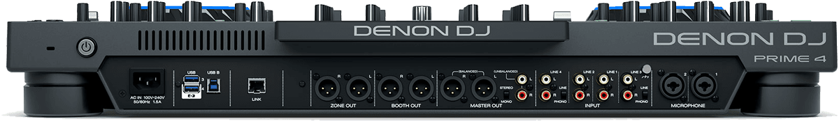 Contrôleur DJ USB DENON Prime4 4 voies tactile 10''