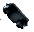 Embout de terminaison pour profilé Type C plastique noir