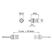 Douille R7S Métallique Câble 500mm prix unitaire