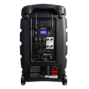 Pack Racer 120 F5 Audiophony Enceinte autonome Bluetooth 10 pouces 120W RMS  + 1 Housse + 2 Micros Serre tête + 2 Pocket
