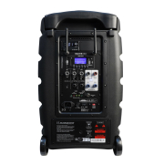 Pack Racer 250 F5 Audiophony Enceinte autonome Bluetooth 12 pouces 250W RMS + Housse + Micro Serre tête + Micro main