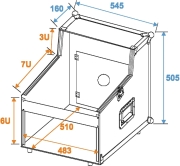 Rack de régie 6U vertical 7U incliné 3U vertical