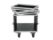 Rack 8U bois  multiplis 9mm profondeur 55cm avec roulettes