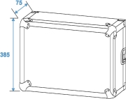 Rack 8U bois  multiplis 9mm profondeur 55cm avec roulettes