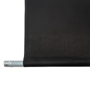 Rideau noir 6m(Long) 3m(Haut) Certifié B1 avec oeillets acier ourlé.